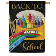 Toland School Crayons House Flag