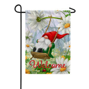 Toland Welcome Swing Gnome Garden Flag