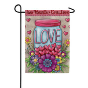 Toland Jar of Love Garden Flag