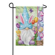 Toland Bunny Gnome Egg Hunt Garden Flag