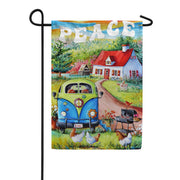 Toland Peace Van Farm Garden Flag