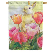 Toland House Flag - Bunny Tulip