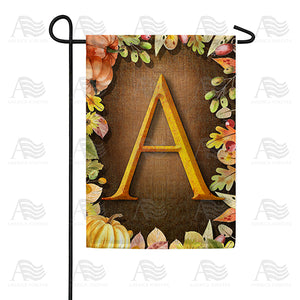 Pumpkins & Leaves Monogram Garden