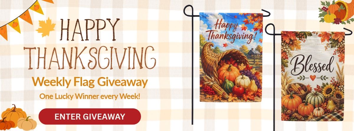 Thanksgiving Weekly flag giveaway
