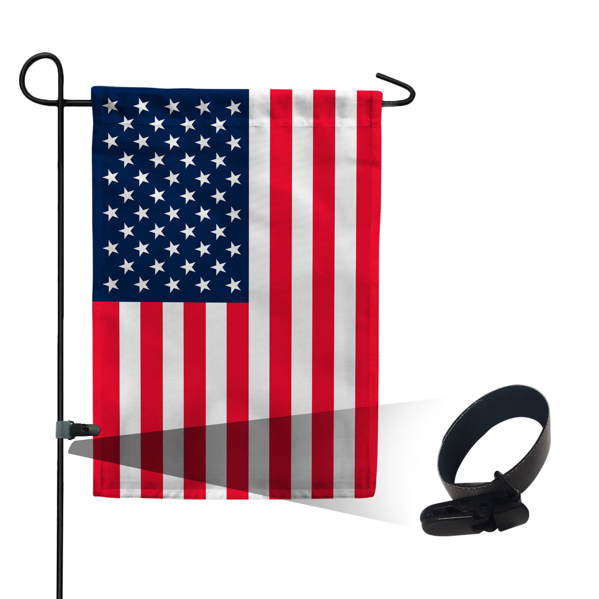 America Forever America Forever Garden Flag Clips