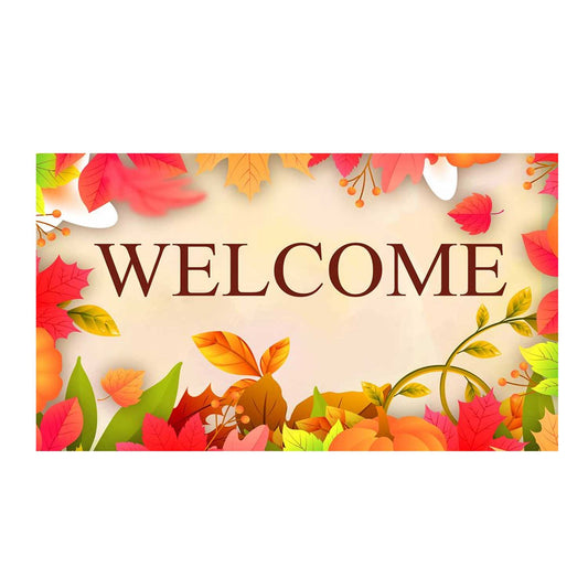 America Forever Pretty Fall Leaves Doormat