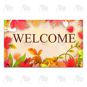 America Forever Pretty Fall Leaves Doormat