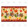America Forever Fall Leaves Welcome Autumn Doormat