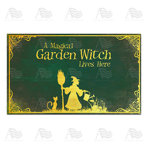 America Forever Garden Witch Doormat