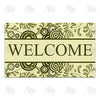 America Forever Green Fern Leaves Doormat