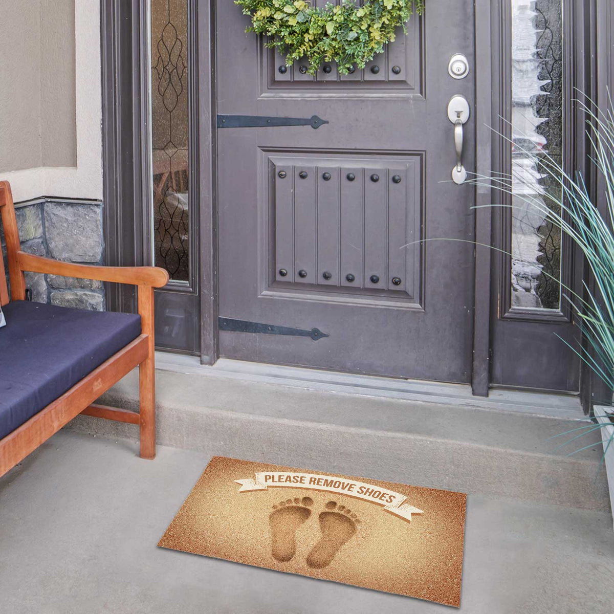 America Forever Please Remove Shoes Doormat