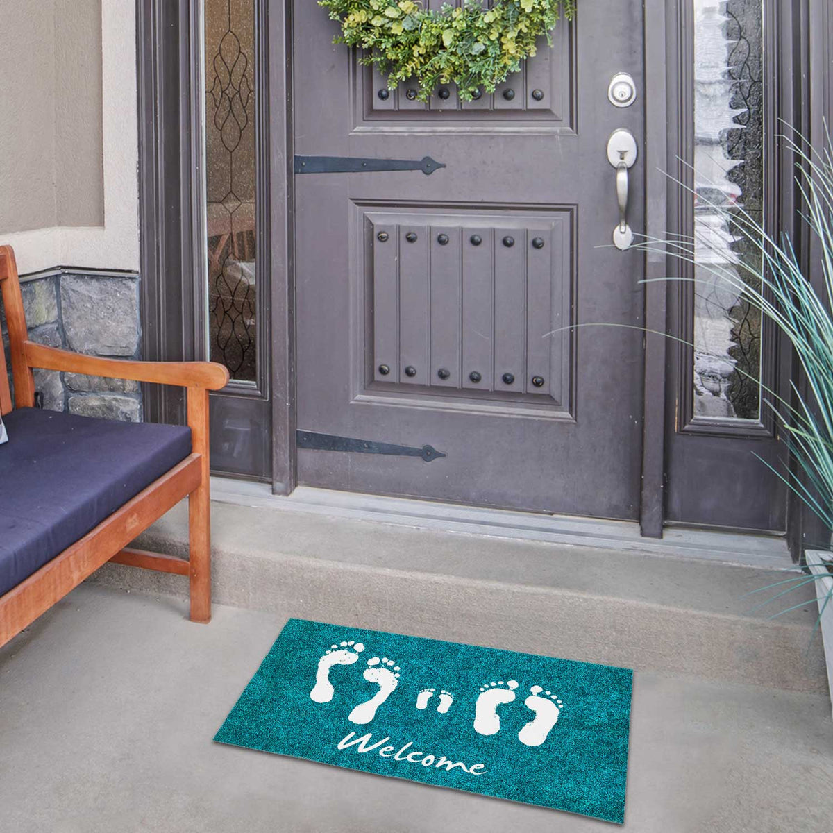 America Forever Footprints Doormat