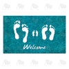 America Forever Footprints Doormat