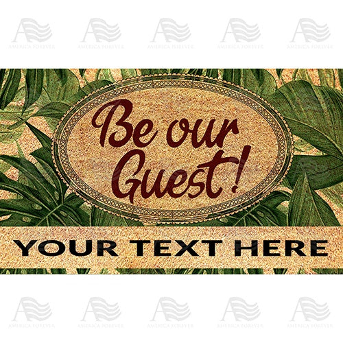 America Forever Personalized Doormat - Be Our Guest!