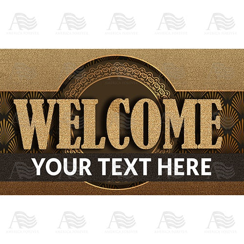 America Forever Personalized Doormat - Western Style