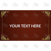 America Forever Personalized Doormat - Regal Gold