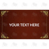 America Forever Personalized Doormat - Regal Gold
