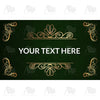 America Forever Personalized Doormat - Classy Green