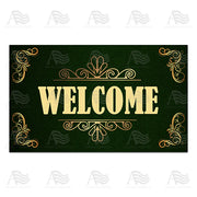 America Forever Classy Green Doormat