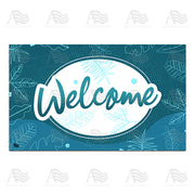 America Forever Blue Leaves Doormat