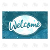 America Forever Blue Leaves Doormat