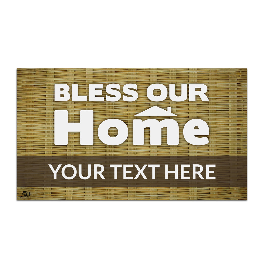 America Forever Personalized Doormat - Bless Our Home