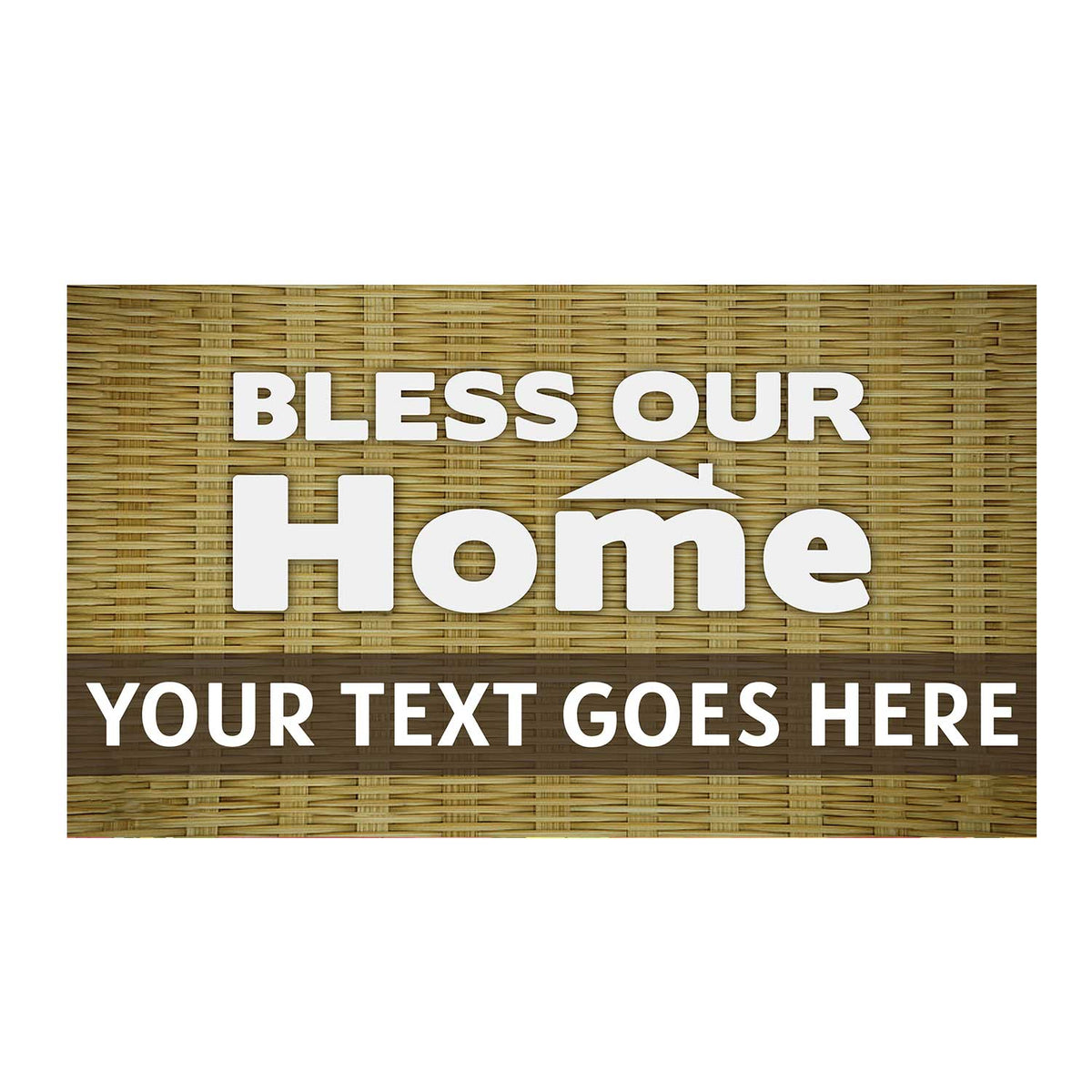 America Forever Personalized Doormat - Bless Our Home