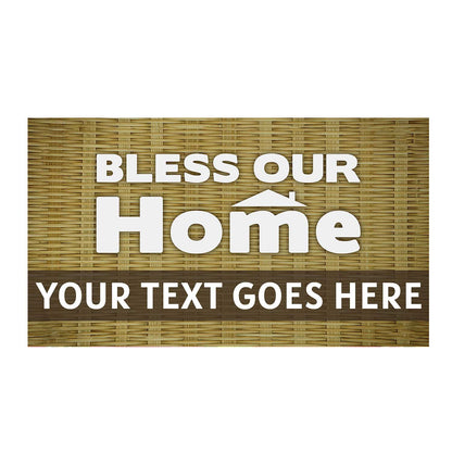 America Forever Personalized Doormat - Bless Our Home