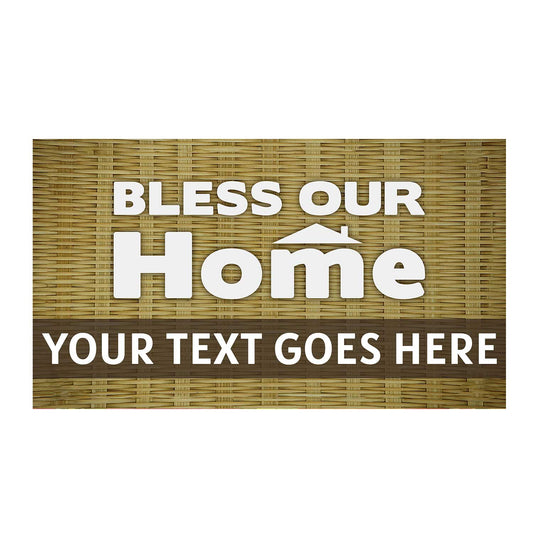 America Forever Personalized Doormat - Bless Our Home