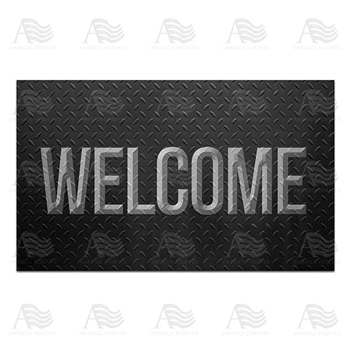 America Forever Steel Grate Doormat
