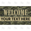America Forever Personalized Doormat - Camouflage