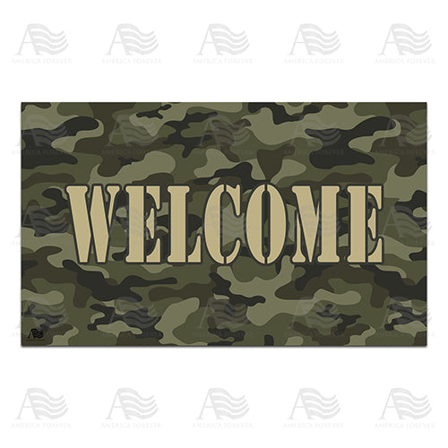 America Forever Camouflage Doormat