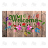 America Forever Flowery Wood Panel Doormat