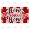America Forever Red Gingham Doormat