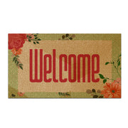America Forever Floral Welcome Doormat