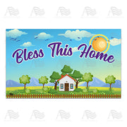 America Forever Bless This Home Doormat