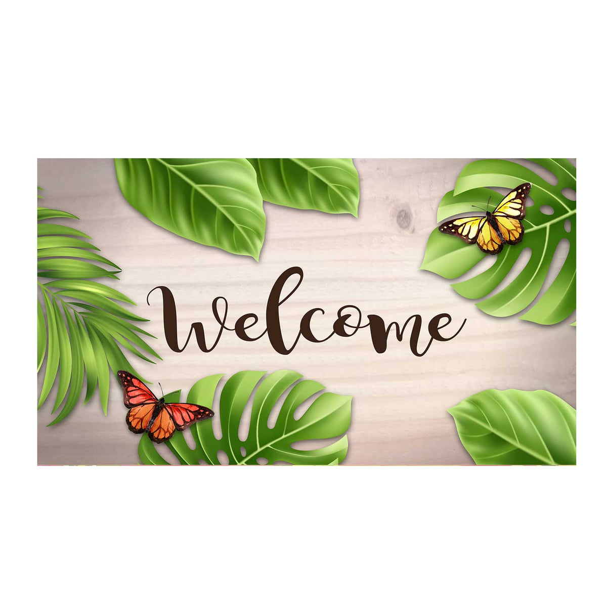 America Forever Tropical Butterflies Doormat