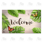 America Forever Tropical Butterflies Doormat
