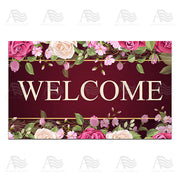 America Forever A Rosey Welcome Doormat