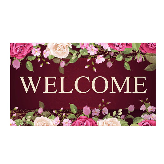 America Forever A Rosey Welcome Doormat