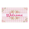 America Forever Rose Gingham Doormat