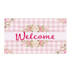 America Forever Rose Gingham Doormat