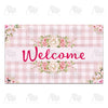 America Forever Rose Gingham Doormat