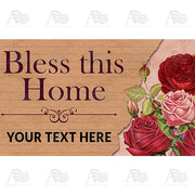America Forever Personalized Doormat - Bless This Home