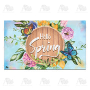 America Forever Hello Spring Wooden Board Doormat