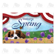 America Forever Spring Charles Spaniel Doormat