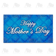 America Forever Mother's Day Blue Lattice Doormat