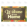 America Forever Colorful Fern Leaves Doormat