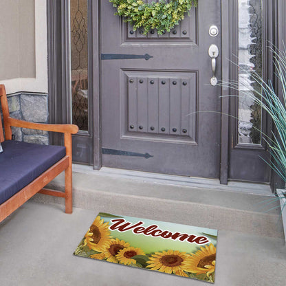 America Forever Sunflowers Doormat
