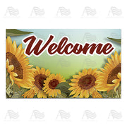 America Forever Sunflowers Doormat